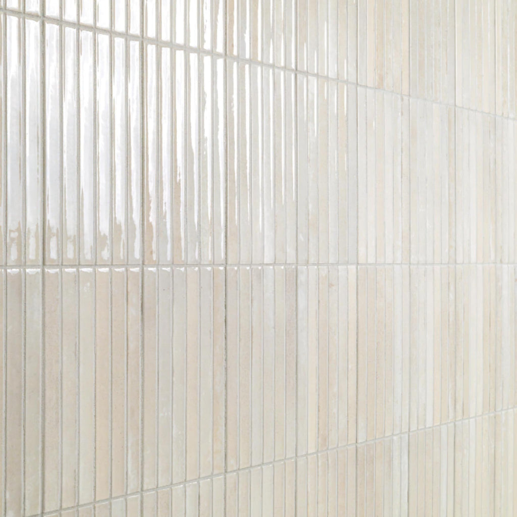 Vanilla Mist Ribbed Ceramic Wall Tile (1 Piece)