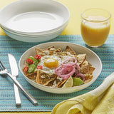 4-Pc Versa Bowls for Pasta Salad and More, Service for 4, Durable and Eco-Friendly 30-Oz, Compact Stack Bowl Set