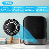 2.6 Cu.Ft. Portable Dryer for Laundry, 110V Compact Portable Clothes Dryer with Stainless Steel Tub & Control Knob