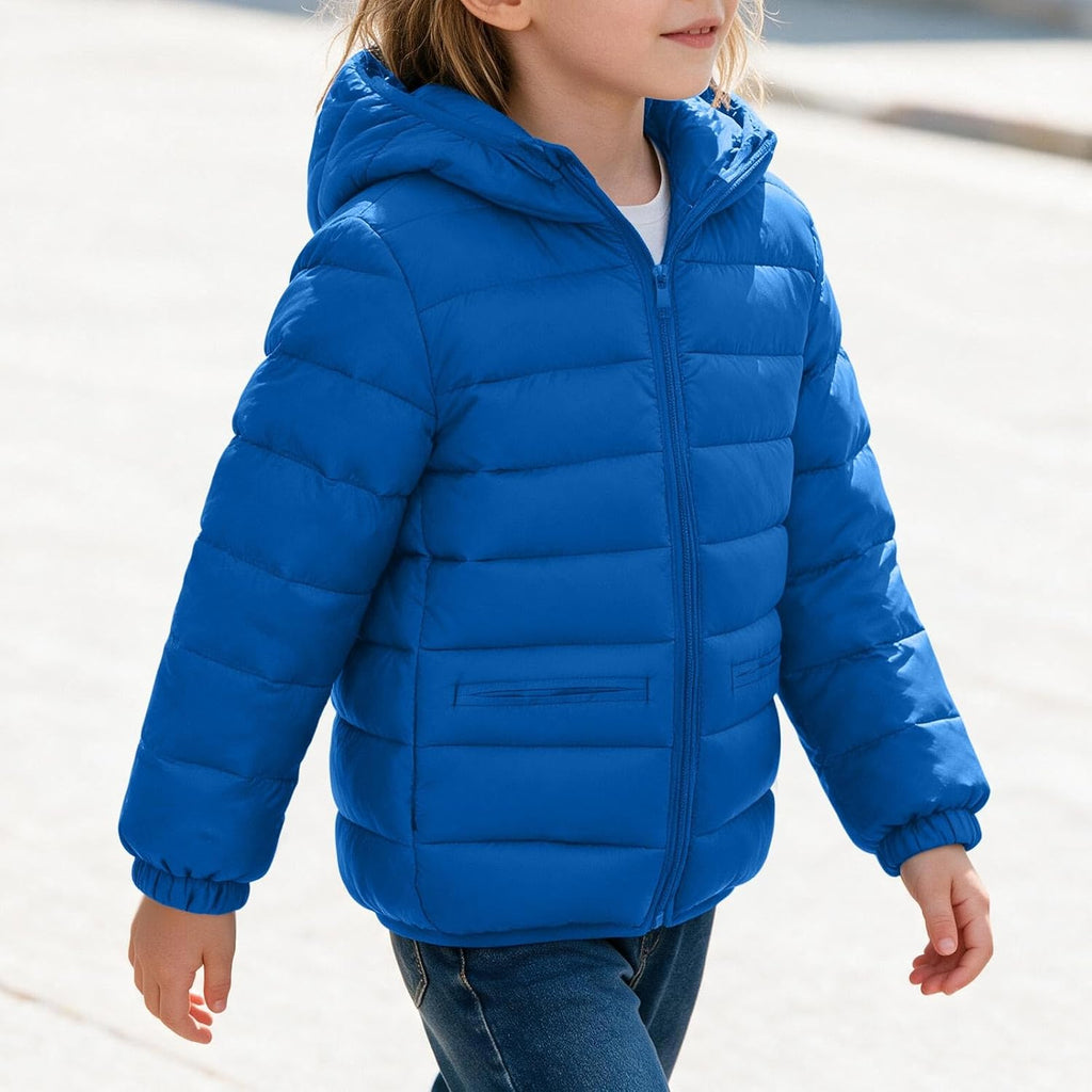 Kids Winter Coat Boys Girls Lightweight Puffer Quilted Jacket with Hood