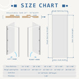 30" x 80" Pantry Door with Prehung Door Jamb, Right-Handed Interior Door, 1-Lite Frosted Glass, White MDF with