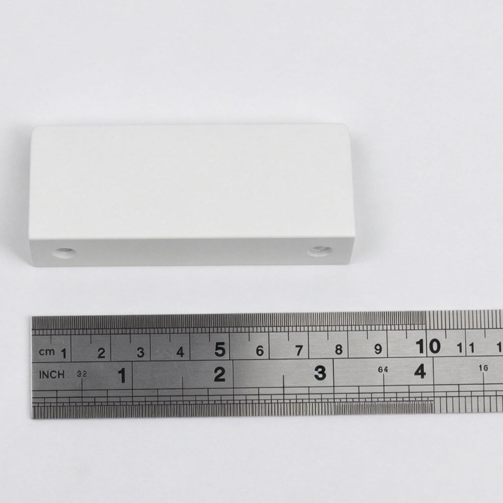 3.15 Inch Finger Pull 10Pcs, 2.52 Inch Hole Centers, Aluminum Alloy, White