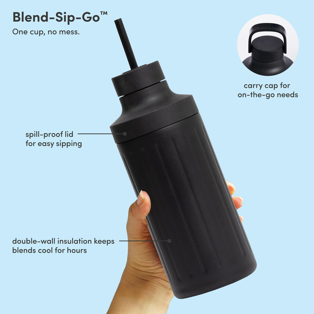 Mini 600 Stainless Steel Countertop Blender, Carbon Black, 600W