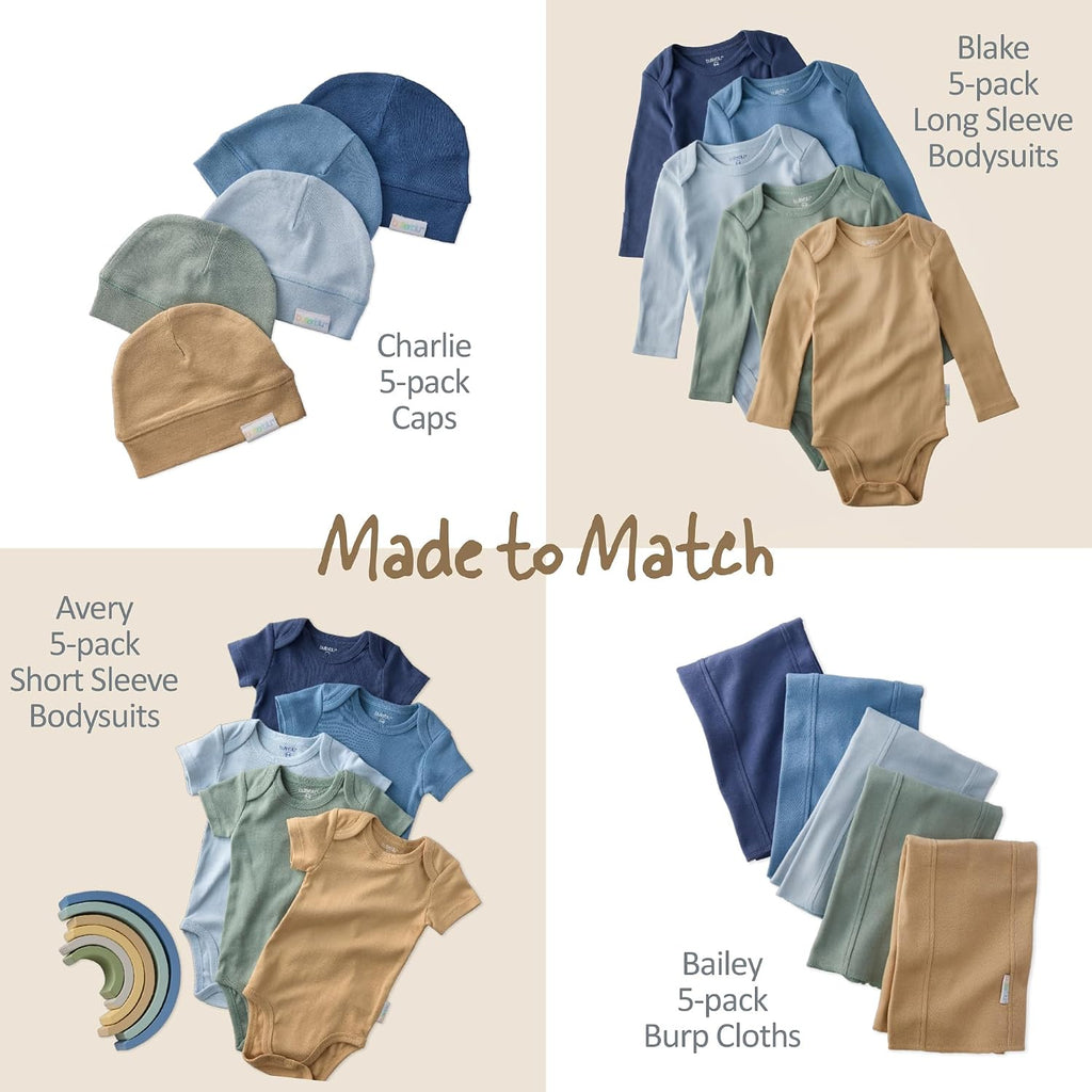 Avery Multipack Short Sleeve Bodysuits 100% Organic Cotton
