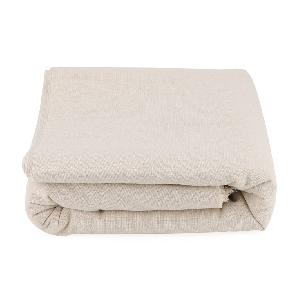 59 Inch x 6.5 Yards Cotton Linen Fabric, Plain Solid Color Cotton Linen Blend Cloth Fabric, Cotton Linen Embroidery