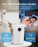Small Dehumidifier with Drain Hose, Portable Dehumidifier for Bathroom