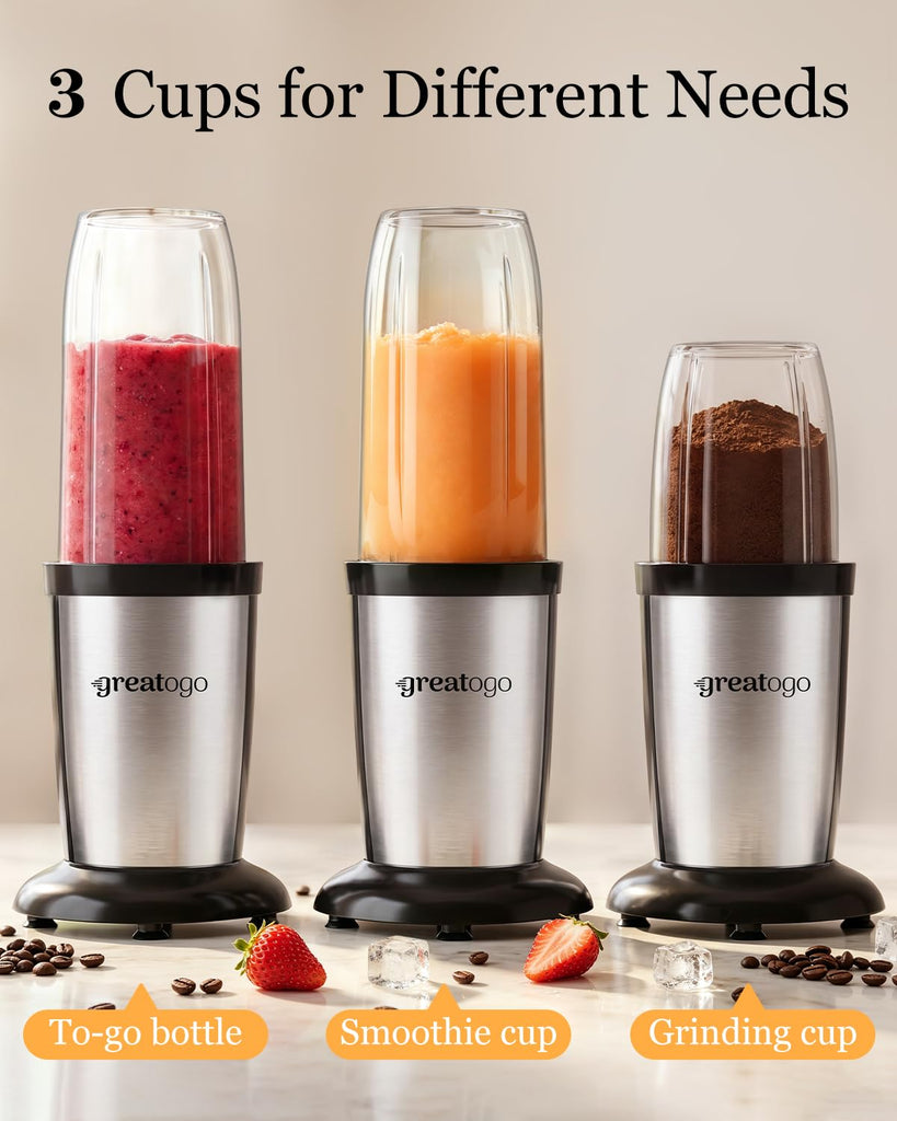 Bullet Blender, Personal Countertop Kitchen Small Smoothie Blender