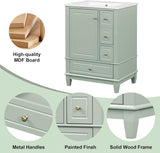 Harper & Bright Designs 24" Bathroom Vanity with Sink