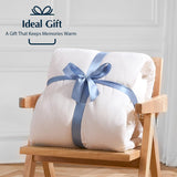 Lightweight Goose Feather Down Fiber Comforters King, Summer Duvet Insert, Ultra Soft, Breathable