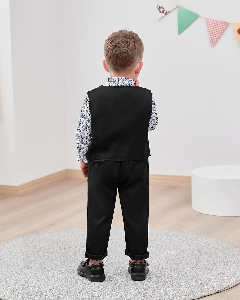 Toddler Boy Dress Clothes Suit Boys Formal Wedding Outfit Set