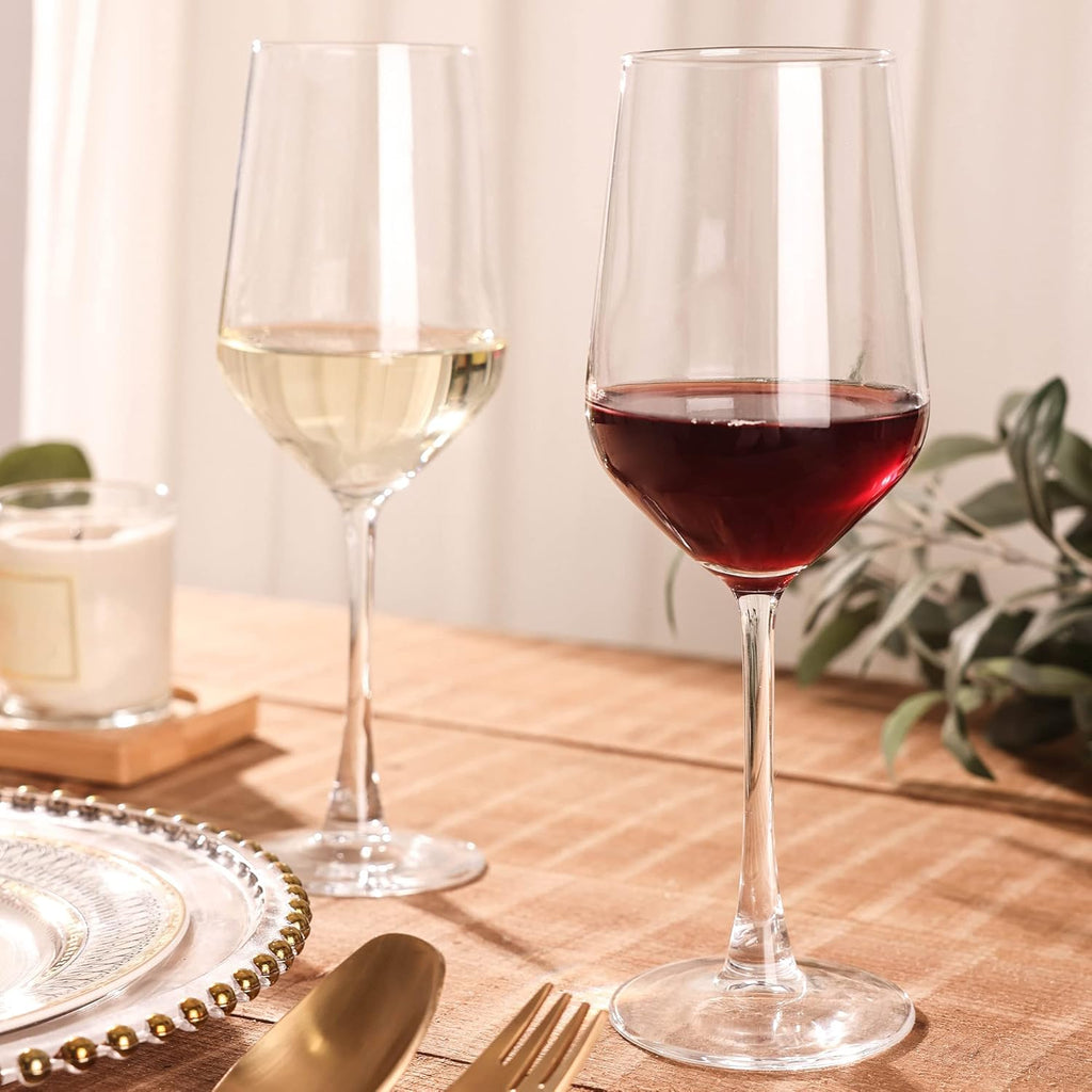 Wine Glasses Set of 6, 13 Oz Red or White Wine Glass with Stem, Perfect , Dishwasher Safe