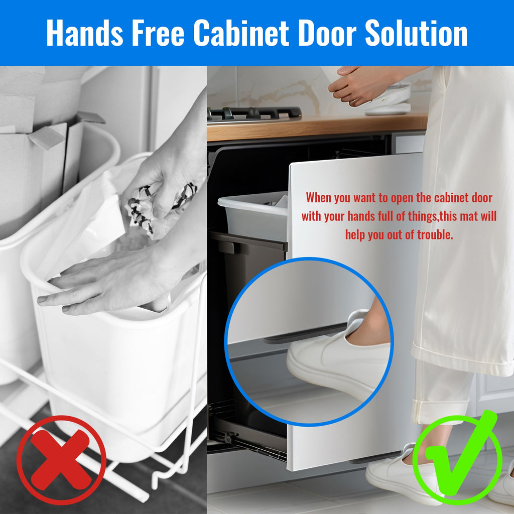 Under Cabinet Foot Pull for Trash Drawer