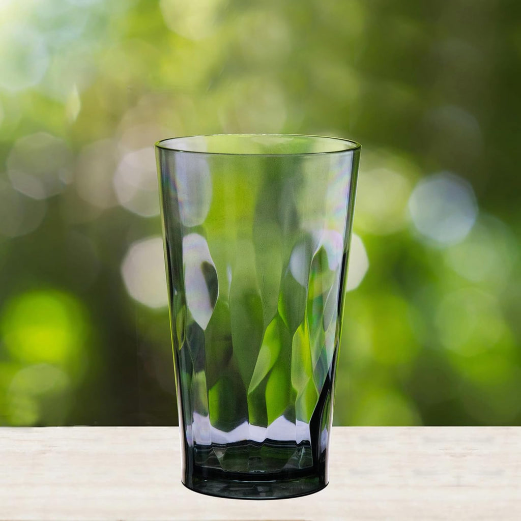 Unbreakable Plastic Drinking Glasses, Set of 6, Shatterproof Drinking Cups, Plastic glass cup,16 oz plastic Tumbler