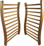 HSE Canadian Red Cedar Ergonomic S-Shape Sauna Backrest (Pack of 2)