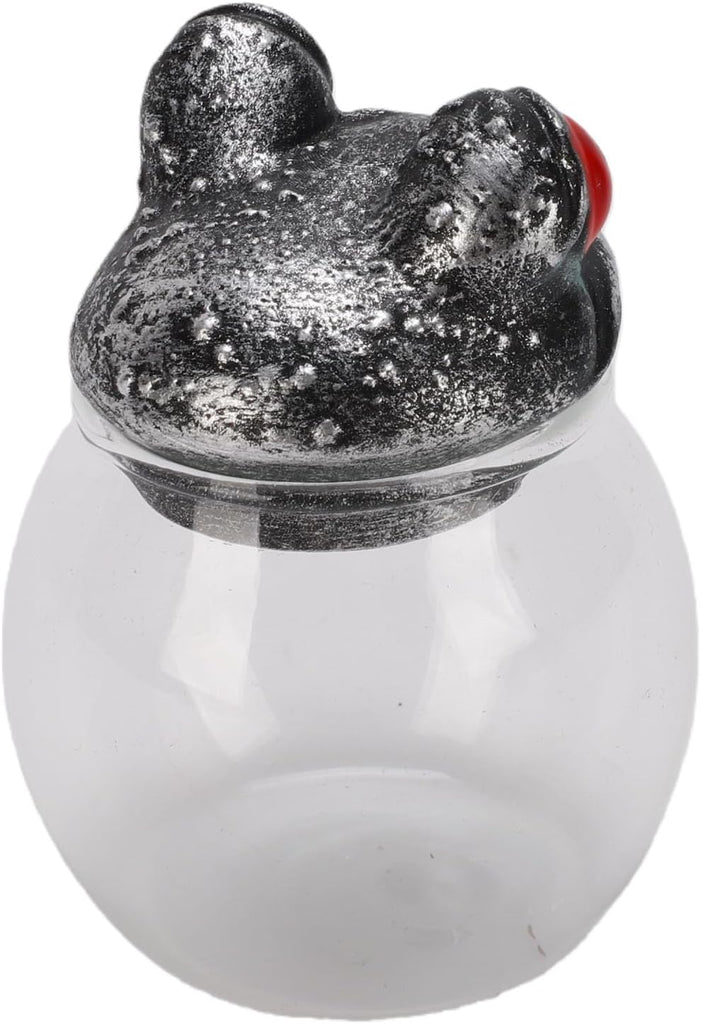 Apothecary Jar Handcrafted Vintage Glass Storage Container with Lid Wide Mouth Sealed Tea Condiment Holder Counter