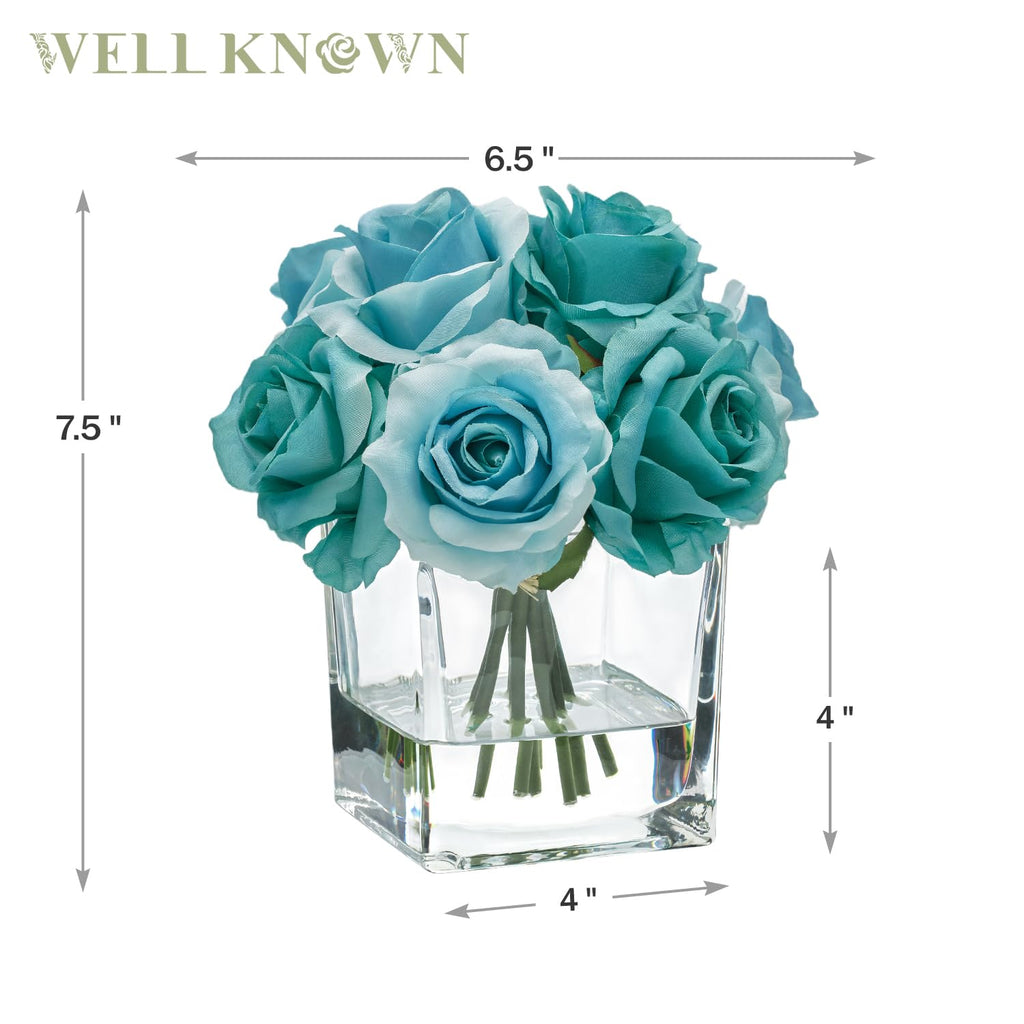 Rose Artificial Flowers in Vase with Faux | Casa Home Living