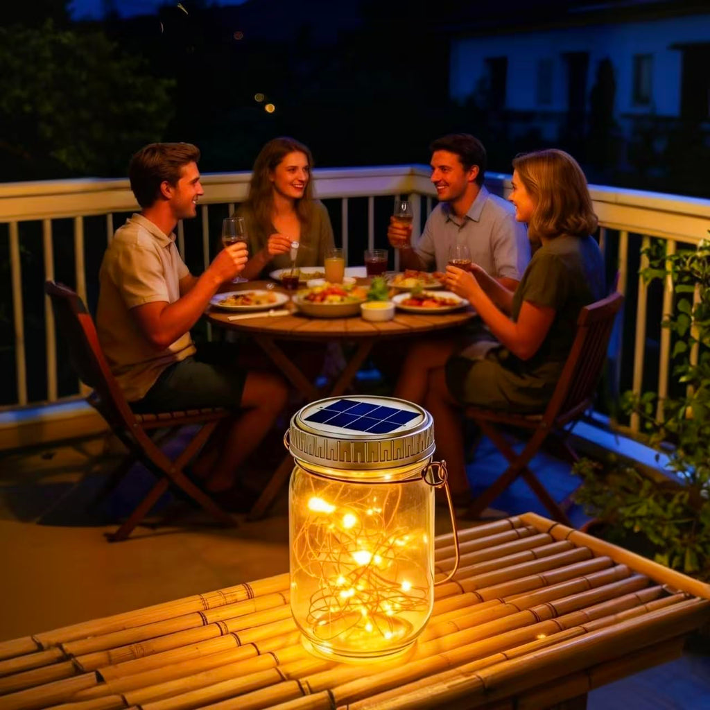 12 Pack Solar Hanging Lanterns Outdoor Waterproof Mason Jar Lights