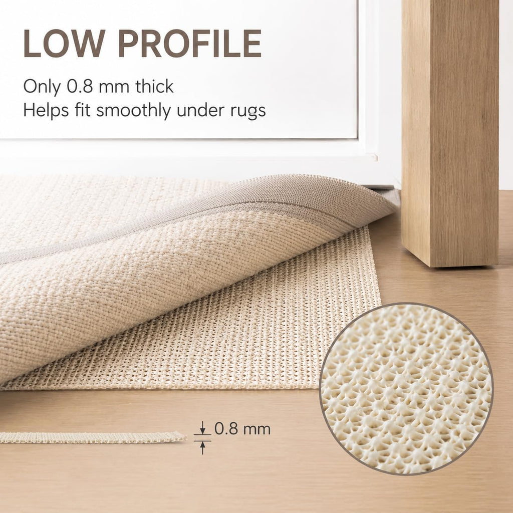 Non Slip Rug Pad 8x10 Feet for Hardwood Floors and Large Area Rugs