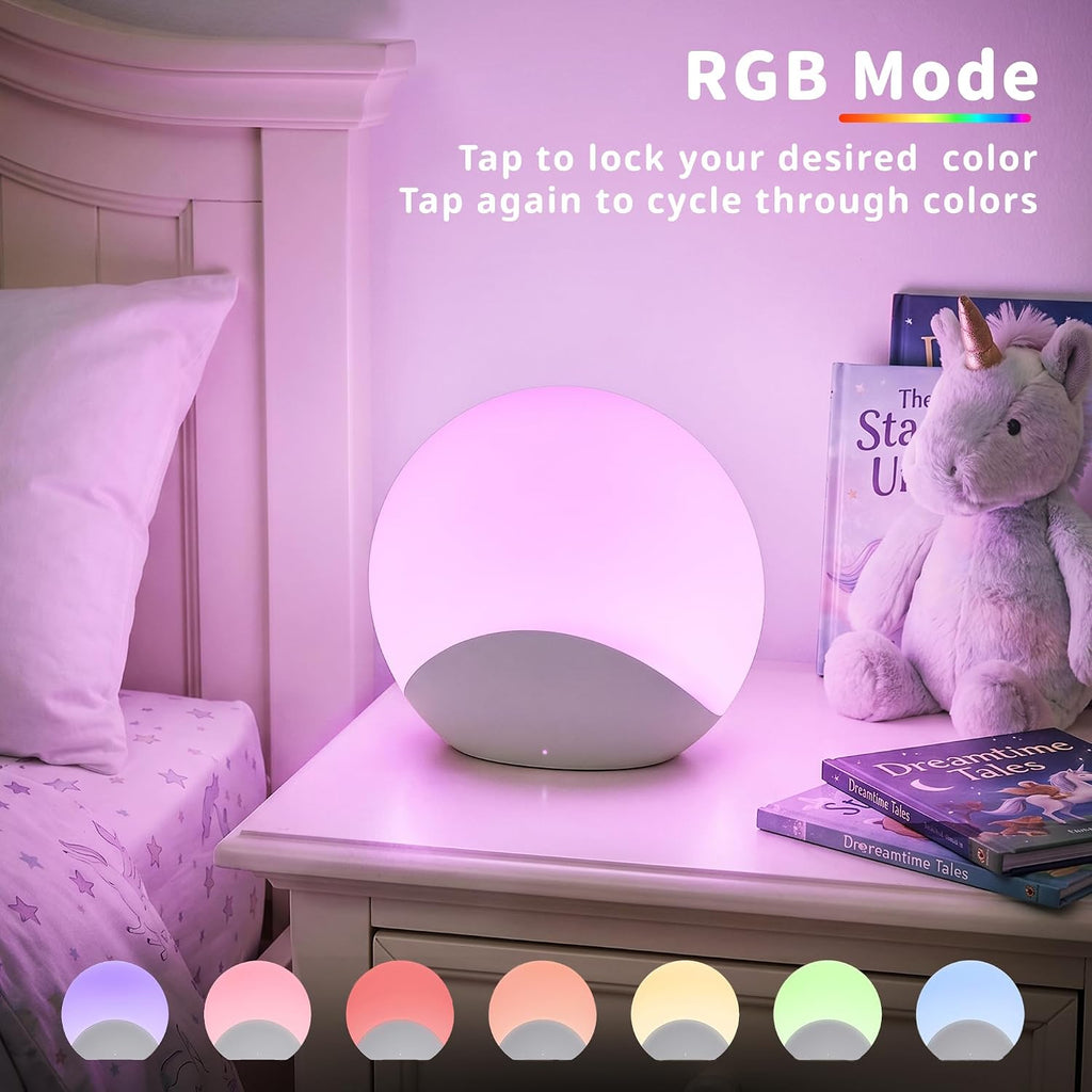 Baby Nursery Night Light, Portable Touch Rechargeable Egg Lights
