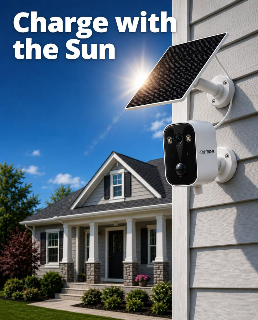 AI 4K Solar Powered Everwatch Battery Wireless Security Camera, AI Detection, Color Night Vision, Spotlight/Siren