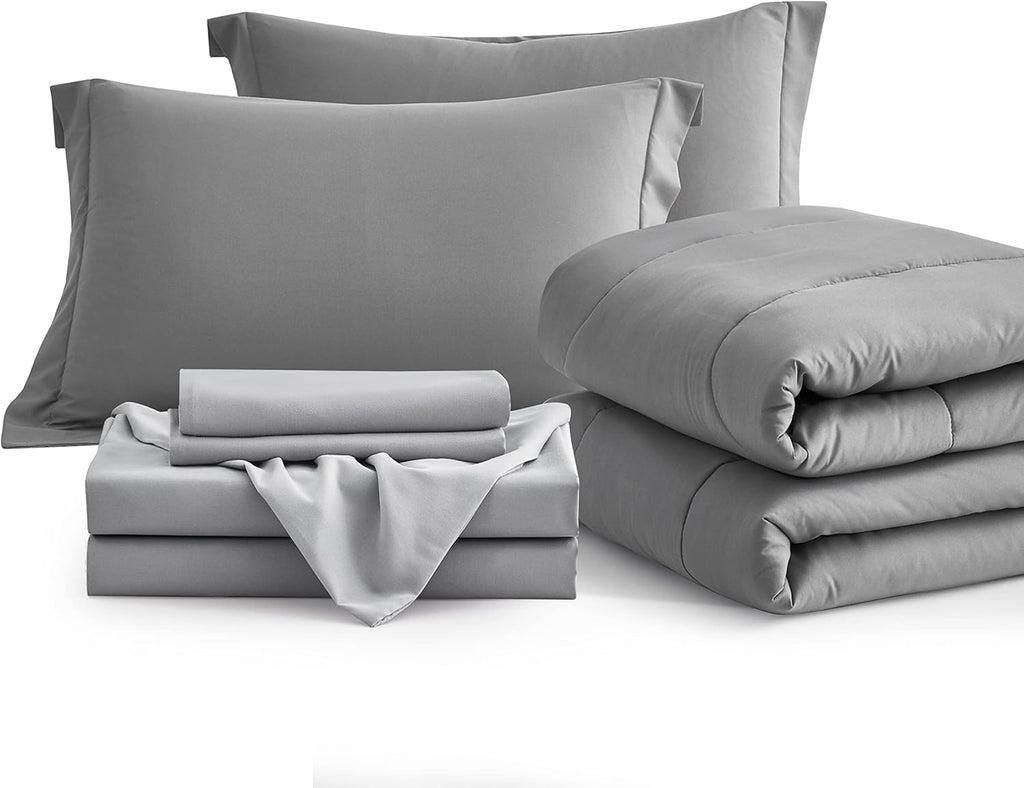 Maple&Stone Full Comforter Set 7 Pieces Bed in a Bag