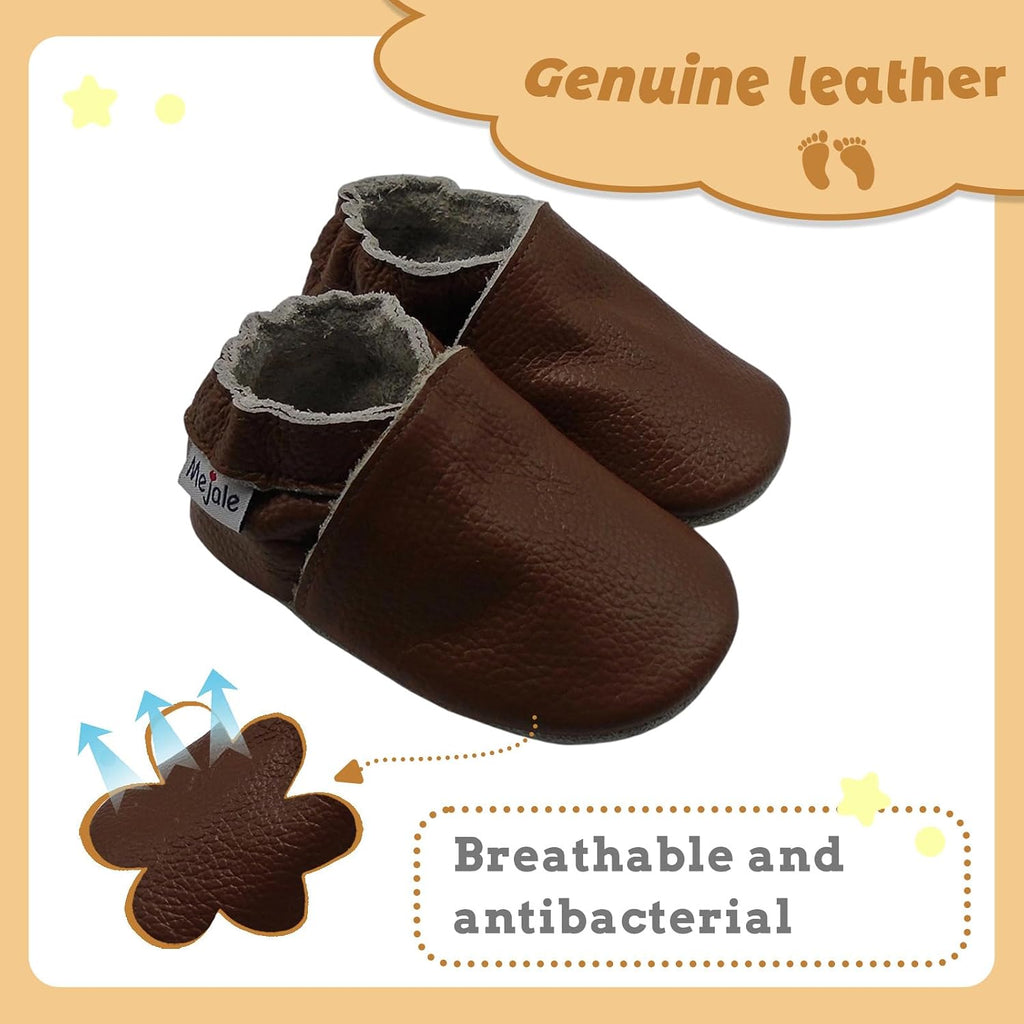 Baby Boy Shoes Soft Sole Leather Moccasins Infant Toddler Slippers