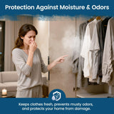 Moisture Absorbers and Humidity Absorber Bags for Closet - 10 Pack High