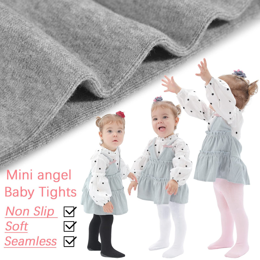 Baby Girl Tights Non Slip Baby Tights Girl Warm Cotton Leggings Seamless Pantyhose Non-Skid Grip for