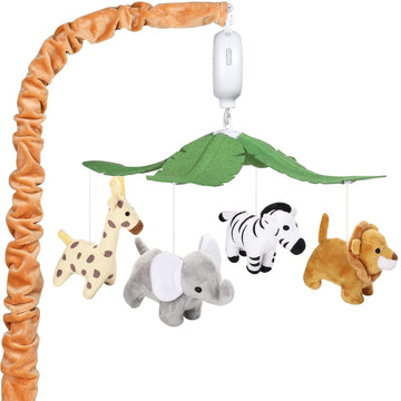 Safari Animals Baby Musical Crib Mobile for Baby Boys and Girls