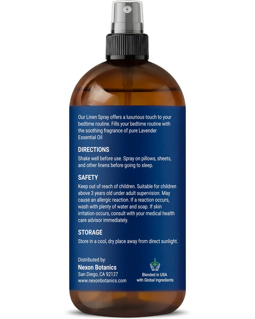 Linen Spray for Bedding 8 fl oz - Calming Pillow and Room Mist