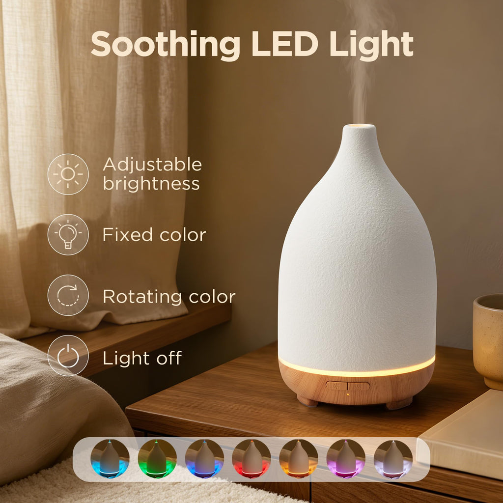 150ml Ceramic Diffuser & 6 Essential Oils Scent Gift Set