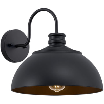 Exterior Lighting Fixtures, 13" Matt Black Gooseneck Barn Lights Outdoor