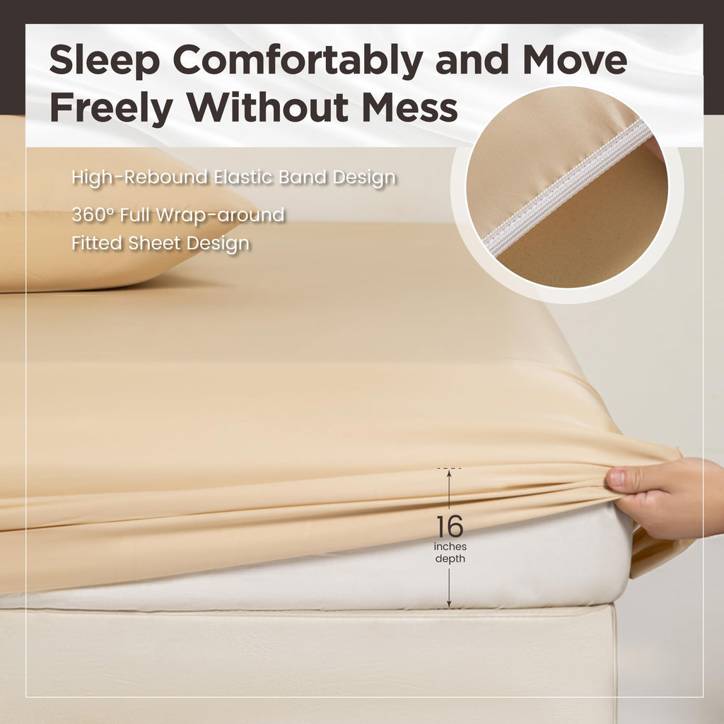 Full 100% Tencel Lyocell Sheet Set, 4 Piece