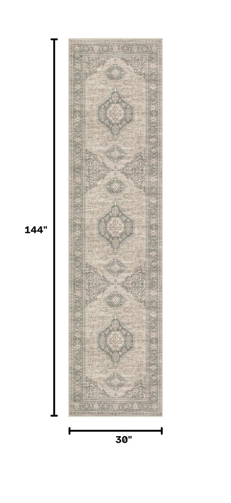 Oriental Hallway Runner Rug, 2.5x12 Washable Kitchen Runners