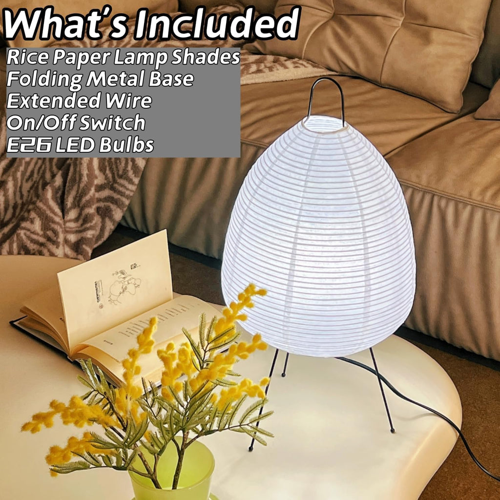 Rice Paper Lamp, Japanese Paper Lantern /Table