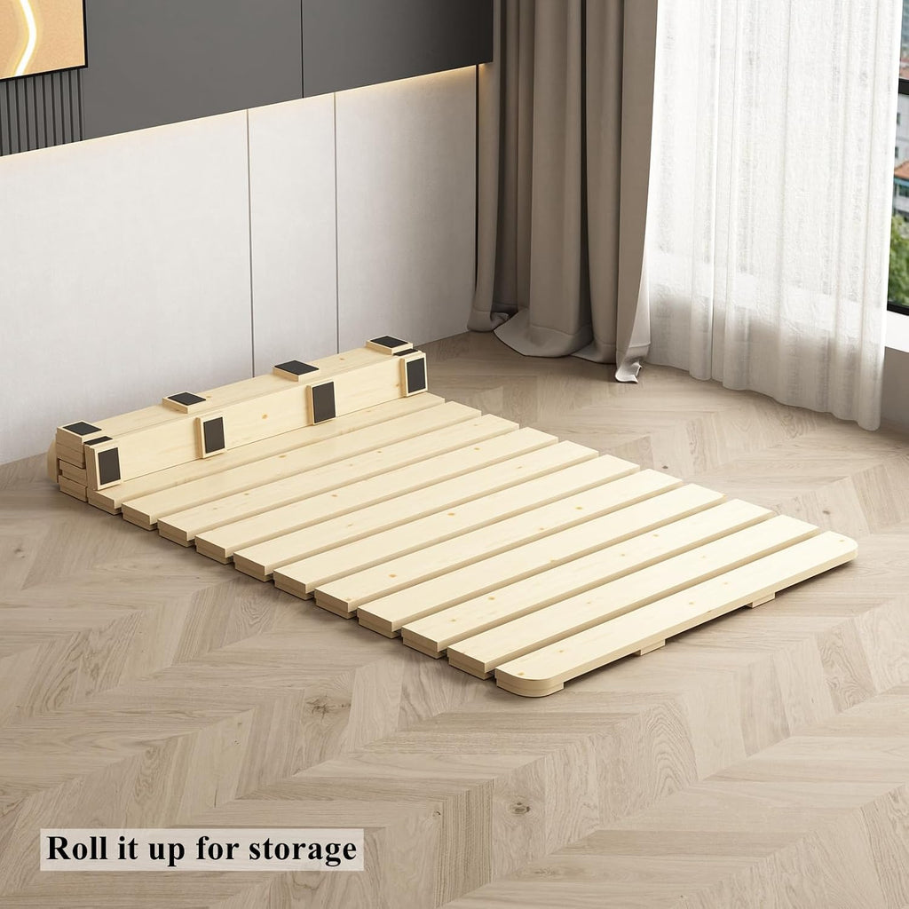 Foldable Floor Bed Frame for Japanese Futon Mattress