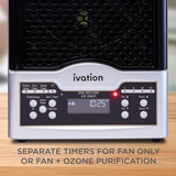 5-in-1 HEPA Air Purifier & Ozone Generator W/Digital Display Timer and Remote, Ionizer & Deodorizer 