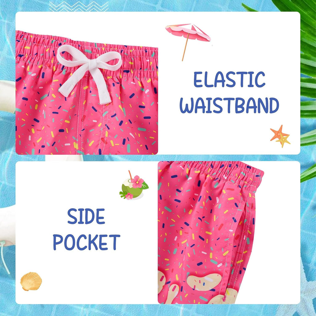 Boys Swim Trunks with Compression Liner Bathing Suit