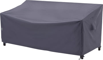 I Shape 3-Seater Patio Sofa Covers, Grey, 82"W x 39"D x 36"H | Heavy Duty Rip-stop Fabric With PU Coating, Durable