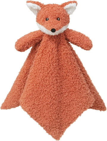Baby Orange Fox Soft Stuffed Animal Security Blanket, Plush Fox Character Lovey Blanket, Baby Shower/Nursery Gift