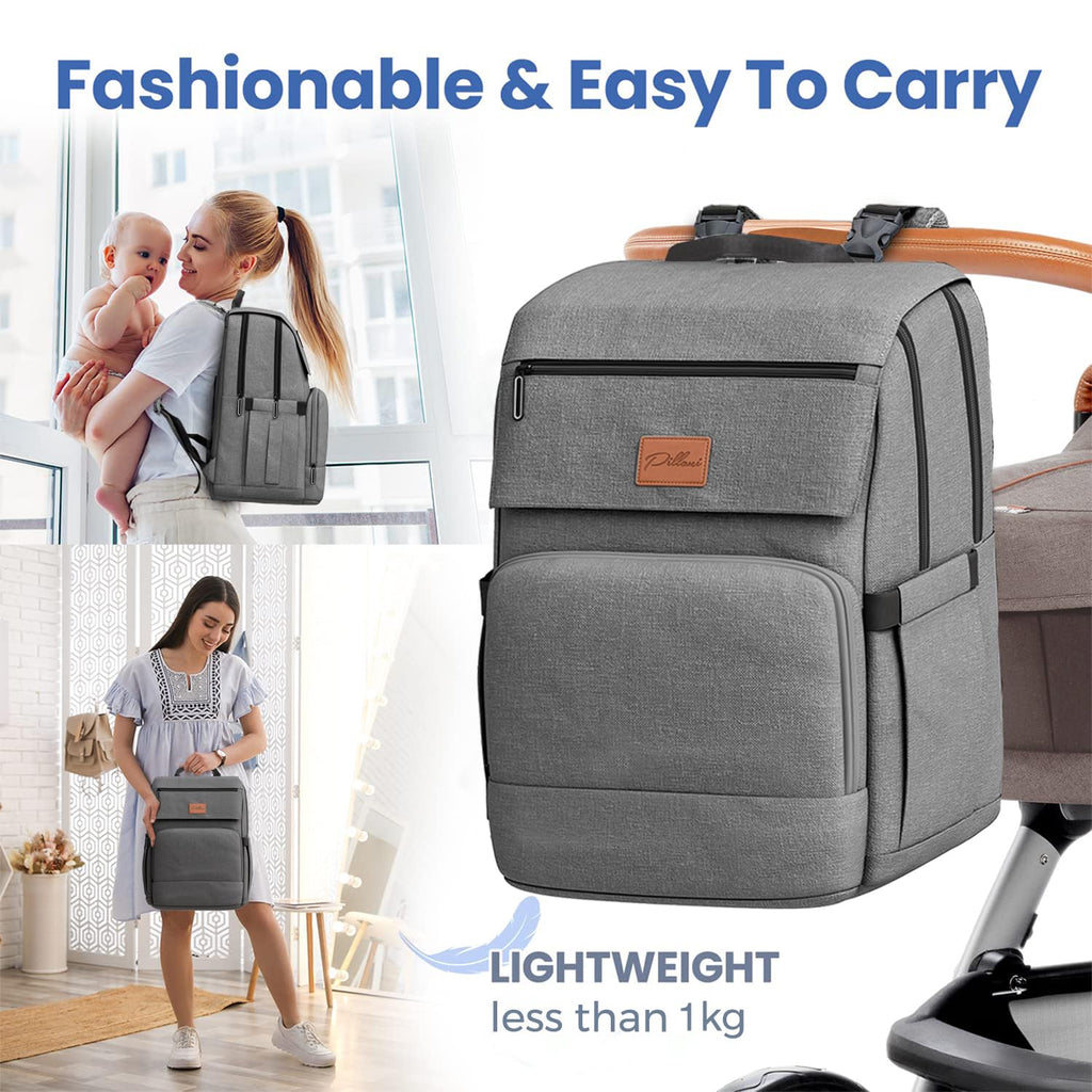 Baby Diaper Bag Backpack - Baby Bag for Girls & Boys, Large Waterproof Diaper Backpack - Baby Shower Gifts for Boys &
