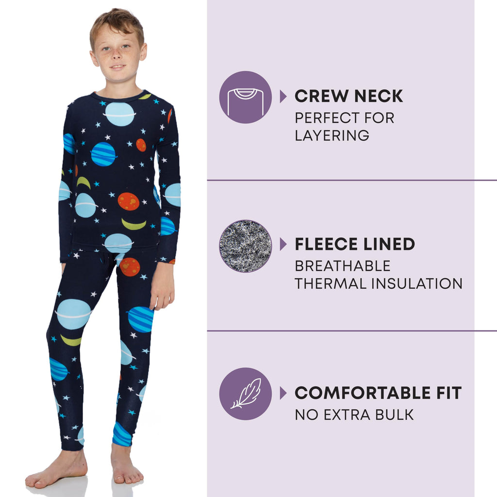 Thermal Underwear Kids, Boys Thermal Underwear Set Long Johns Thermals Kids Base Layer kid thermals top bottom set
