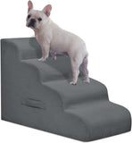 Dog Stairs for Small Dogs and Cats, 20" H 4 Steps Dog Ramp for High Beds, Couch, Sofa