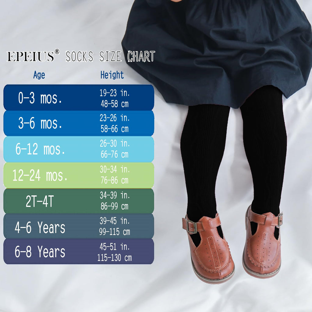 Baby Tights Infant Girl Footed Leggings Black White Gray Pink