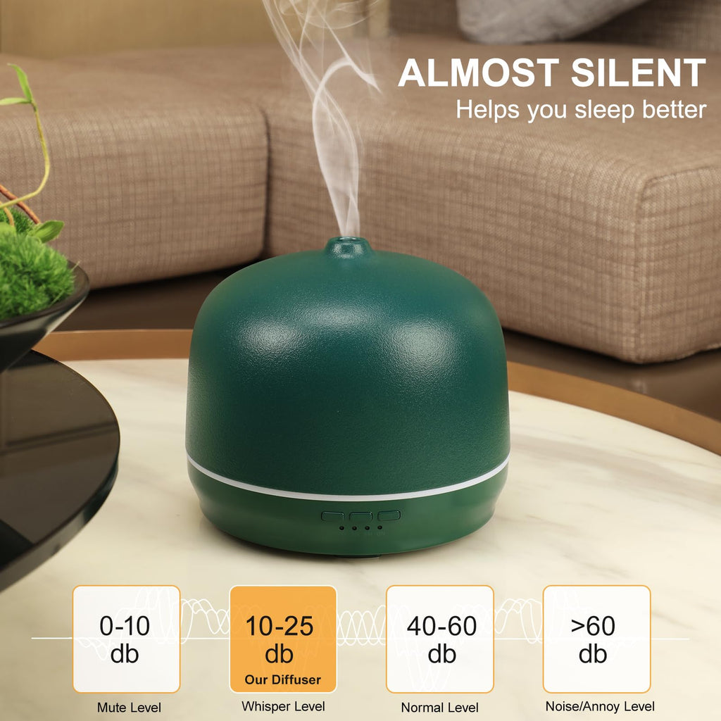 Ceramic Essential Oil Diffusers Large Room, 500ml Aromatherapy Scent Air Diffuser Bedroom Ultrasonic Aroma Defusers
