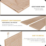 36in x 84in Wood Barn Door with 6.6FT Barn Door Hardware Kit Included K Shape Solid Spruce Panel Nee