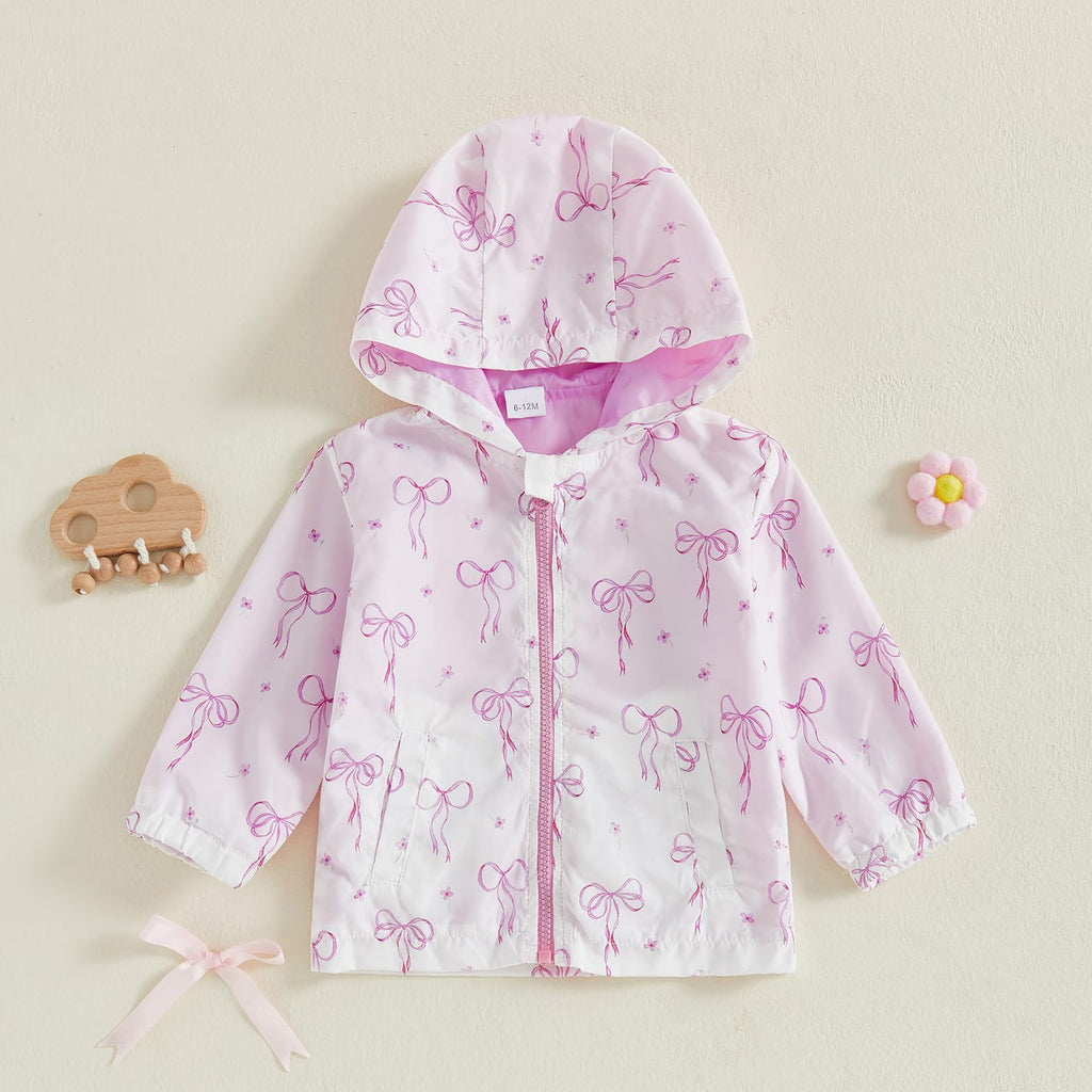 Baby Jacket Girl Boy Toddler Windbreaker Zip Up Hoodie Top Long Sleeve Hooded Sweatshirt Fall Coats Spring Clothes