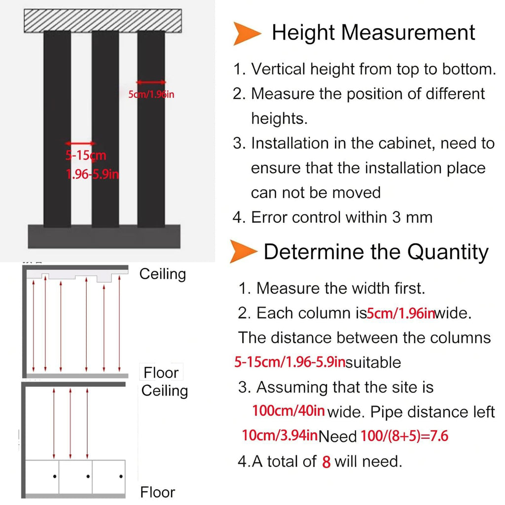 5-Pack No-Drill Wooden Room Divider, 2.3-9.8FT Adjustable, Multi-Color