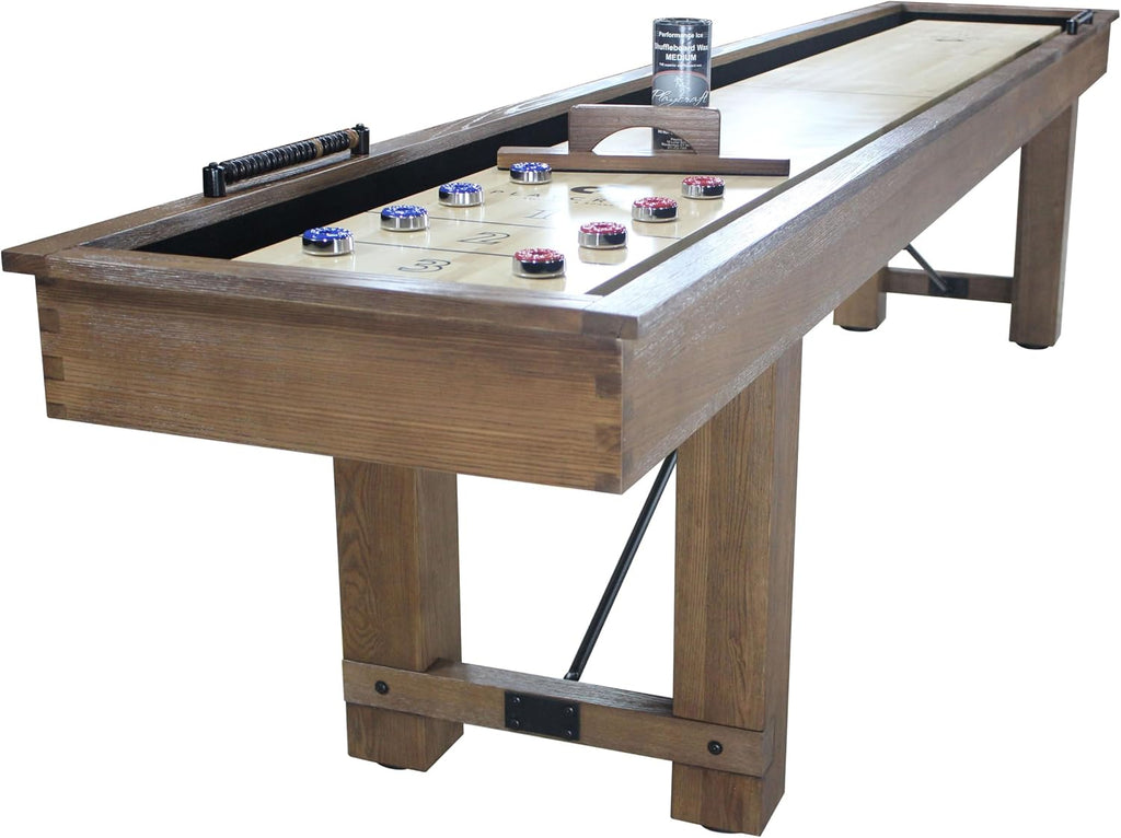 Montauk Pecan 12' Shuffleboard Table