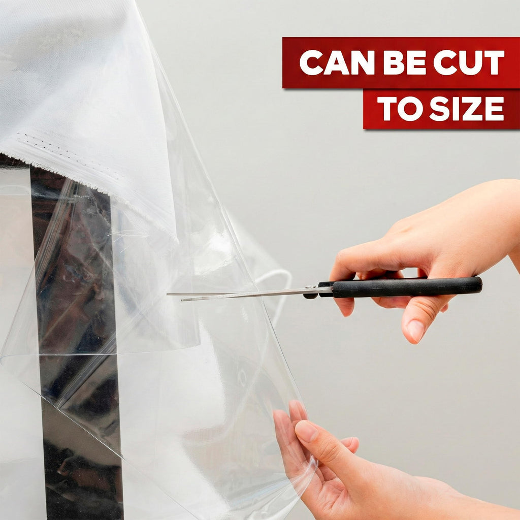 Plastic Table Cover Transparent 54 x 78 Inch Waterproof, Stain-Proof Vinyl Clear Plastic Tablecloth Protector